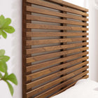 Modway Render Wall Mount Twin Headboard - Walnut-Wall-Mount Design