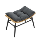 Manhattan Comfort Benson Modern Patio Rocking Chair 6-Piece Set - Grey-30 Day Limited Manufacturer's Warranty