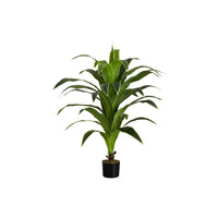 Monarch Specialties - Plante Artificielle - 47 po H - Arbre De Dracaena - Mis En Pot - Touche Réelle - Feuilles Vertes - Pot Noir-Ajoutez une touche apaisante de verdure à votre maison ou votre bureau avec cet arbre dracaena artificiel qui mesure 47 po de haut et est installé dans un pot noir de 5 po