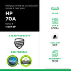 CIG - Cartouche de toner Q7570A HP 70A remise à neuf - rendement standard - noir- Écologique : Remanufacturé à partir d'une cartouche HP originale recyclée