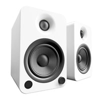 Kanto YU4 Powered Bookshelf Speakers with Bluetooth and Phono Preamp, Matte White - 2 Pack-Integrated Bluetooth with Qualcomm aptX technology lets you enjoy high-quality streaming from the palm of your hand