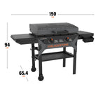 Blackstone 28" Iron Forged Original Griddle With Hood-7