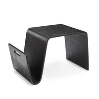 Manhattan Comfort Brookside 25.6" Mid-Century Modern End Table - Black-Mid-Century Modern Coffee Table Perfect for Living Room Use