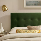Modway Emily Stain-Resistant Performance Velvet King Size Headboard - Moss Green-King Size Headboard