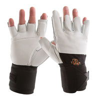 Impacto 479-30 Half Finger Impact Glove W/wrist Supportport, Small-Anti-impact and anti-vibration glove with wrist support