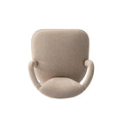 Manhattan Comfort Palmer 22.8" Mid-Century Modern Tweed Upholstered Dining Armchair - Gold Dust - Set of 2-30 Day Limited Manufacturer's Warranty
