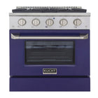 Kucht 30" KNG Series Pro Style Propane Gas Range - Stainless Steel/Blue-Cook and bake like a pro with the extra-large convection oven that offers 4.2 cu. ft. of capacity, a 5-rack configuration, and an extra-large viewing window
