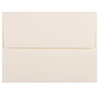 JAM Paper A2 Strathmore Invitation Envelopes - 4.375" x 5.75" - Natural White Wove - 50 Pack (5TTW613I)-Natural White Wove