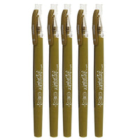 Marvy Uchida Gel Pens - 0.7 mm - Gold - 5 Pack-Colour: Gold