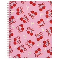 Merangue Cherry & Bows Coil Notebook-Spiral bound notebook