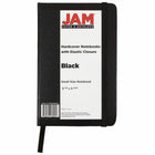 JAM Paper Hardcover Small Journal Notebook With Elastic - 100 Lined Sheets - 3 3/4" x 5 5/8" - Black-Size: Small (3.75 x 5.63 inches) | Fits easily in bags, backpacks, and brief cases.