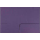 JAM Paper Premium Matte 2-Pocket Portfolio Folder - Dark Purple - 6 Pack-Size: 9 x 12 inches