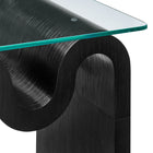 Modway - Ondine Plateau en verre Table d’appoint - Noir-8