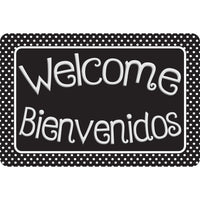 Ashley Productions The Original Fun Mat Welcome Mat - 15.5" x 23.5" - Bienvenidos Welcome-Measurement & Design: The Bienvenidos Welcome Mat measures 15.5" x 23.5".