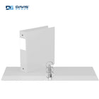 Davis Group Premium Economy Binder - Round Ring - 2" - White - 6 Pack-2"