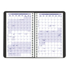 Blueline 2027 Daily Planner with Spiral binding - 8" x 5" - Black - Bilingual-Economical 1-colour printing