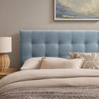 Modway Emily Fabric Upholstered King Size Headboard - Sky Blue-Seven Mounting Positions