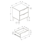 Monarch_Specialties_24_2_Drawer_Laminate_Accent_Table-Enjoy a quick and simple setup with the included easy to assemble, illustrated instructions