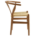 Modway Amish 29" Wood Dining Chair - Walnut-Non-Marking Foot Pins