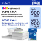 Brother Genuine LC506CS Ink Cartridge - Standard Yield - Cyan  -Brother Genuine LC506CS Standard Yield Cyan Ink Cartridges deliver consistent, reliable performance