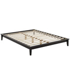Modway Lodge Wood Queen Platform Bed Frame - Cappuccino-Solid Wood Platform Bed Frame