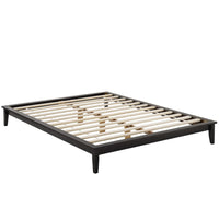 Modway Lodge Wood Queen Platform Bed Frame - Cappuccino-Solid Wood Platform Bed Frame