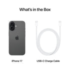 Apple iPhone 17 - 256 GB - Black - Unlocked-Built For Apple Intelligence - Personal, private, powerful. Write, express yourself, and get things done effortlessly