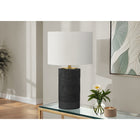 Monarch Specialties 24" H Contemporary Table Lamp - Black Resin / Ivory / Cream Shade-This lamp features a 3-way rotary switch holding a single bulb with a maximum output of 100W/120V (not included), allowing you to customize the lighting ambiance in your space