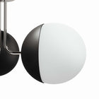 Modway Stellar 3-Light Semi-Flush Ceiling Light - Opal/Polished Nickel-Professional Installation Required