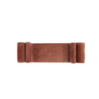 Manhattan Comfort - Banc moderne Concord 59" en tissu chenille - Terracotta-Livré chez vous entièrement assemblé Aucun assemblage requis