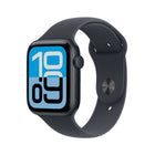 Apple - Watch SE 3 - 44 mm - GPS - Boîtier en aluminum Minuit avec Bracelet Sport Minuit - M / G-La mesure de la température vous donne des informations plus détaillées dans l’app Signes vitaux une estimation de la date de la dernière ovulation. Vous pouvez aussi recevoir votre score de sommeil quotidien, des notifications en cas de possible apnée du sommeil et d’arythmie ou de fréquence cardiaque faible ou élevée