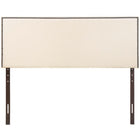 Modway Region Nailhead Upholstered Full Headboard - Ivory-Nailhead trim
