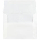 JAM Paper A2 Translucent Vellum Invitation Envelopes - 4.375" x 5.75" - Platinum Silver - 25 Pack (PACV616)-Quantity: 25 envelopes per pack