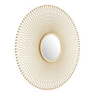 Zuo Glow Round Mirror - Gold-Colour: Gold