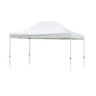 Dura Housewares Cayman Folding Gazebo - Height Adjustable - White-Includes a carrying bag for easy transport