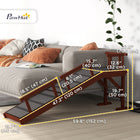 PawHut - Rampe pour chien en bois 60 po L pour grands chiens - brun-Fabriqué en bois de pin pour une longue durée de vie 
