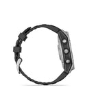 Garmin - fēnix E – 47 mm, acier inoxydable AMOLED avec bracelet en silicone noir-10