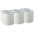 Scott Pro Hard Roll Paper Towels - Blue Core - 900' L - White - 6 Case-Scott Pro paper towel rolls give you the reliable performance of commercial paper towels