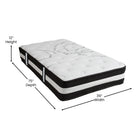 Flash Furniture Capri Comfortable Sleep 12 Inch Foam & Pocket Spring Mattress, Twin in a Box-Foam Cushioning