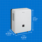 Danby 22 Pint Dehumidifier with Smart Dehumidify - White-Smart Dehumidify: Unit will automatically control room humidity by factoring in ambient temperature