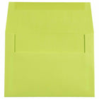 JAM Paper A7 Coloured Invitation Envelopes - 5 1/4 x 7 1/4 - Ultra Lime Green - 100 Pack-These envelopes are perfect to use for sending invitations, greeting cards, RSVP's, thank you cards, gifts for birthdays, graduations, holidays and more