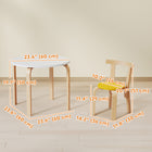 Qaba - Ensemble table et chaises pour enfants, ensemble table en bois pour tout-petits et 4 chaises pour activités artistiques, loisirs créatifs pour 3-8 ans - multicolore-Grande capacité de charge, supporte jusqu'à 176 lb (80 kg), accompagne les enfants de 3 à 8 ans
