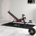 Soozier Foldable Adjustable Dumbbell Bench Press - Weight Li fting Sit Up Ab Workout Bench-Superior strength with the solid steel frame, support up to 265 lb  