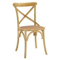Modway Gear Dining Side Chair - Natural-Modern Farmhouse Dining Chair