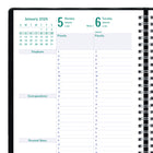 Blueline - 2026 Agenda Timanager 5-jour hebdomadaire/mensuel 13 mois - 10-1/4 po x 7-5/8 po - Noir - Anglais-50 % de papier recyclé post-consommation