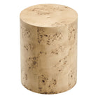 Modway - Cosmos Rond de 16 po Table d’appoint en bois de burle - Burl naturel-	Entretien facile