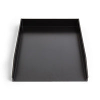 Plateau à lettres à chargement frontal en plastique et empilable TRU RED, noir-Ce plateau à lettres à chargement frontal empilable permet de garder votre bureau et vos documents en ordre.