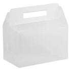 JAM Paper - Boîte à lunch en plastique – 4 3/4 po x 7 3/4 po x 4 3/4 po - Grille transparente -Boîte à lunch à grille transparente
