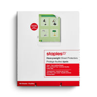 Staples® – Protège-feuilles épais transparents, paq./100-Ajoutez une touche professionnelle à vos documents de présentation