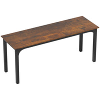 HOMCOM 70.9" Large Computer Desk - Rustic Brown-Industrial style and rustic brown surface enhance room aesthetics